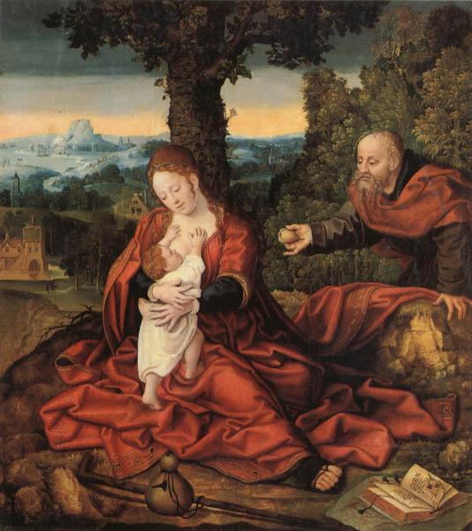 Barend van Orley Rest on the Flight into Egypt Germany oil painting art